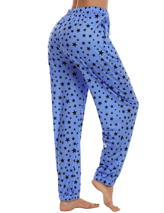 Zarmin Ladies Printed Out-of-Order Stars Pajama Pants
